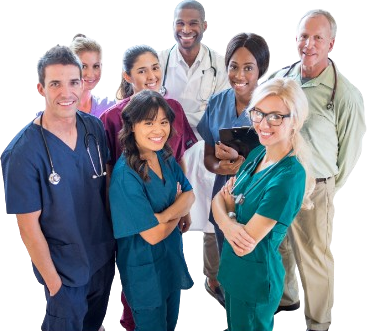 Australian healthcare team supporting online patients