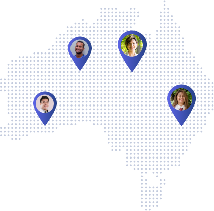 Map of Australia representing nationwide telehealth GP coverage